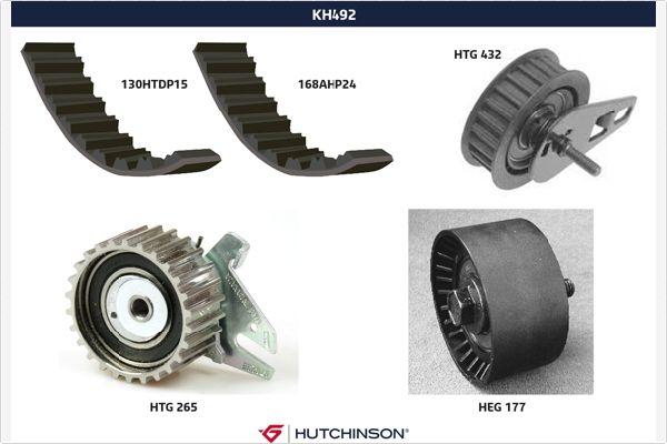 Hutchinson KH 492 - Комплект ременя ГРМ autocars.com.ua