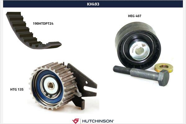 Hutchinson KH 493 - Комплект ременя ГРМ autocars.com.ua