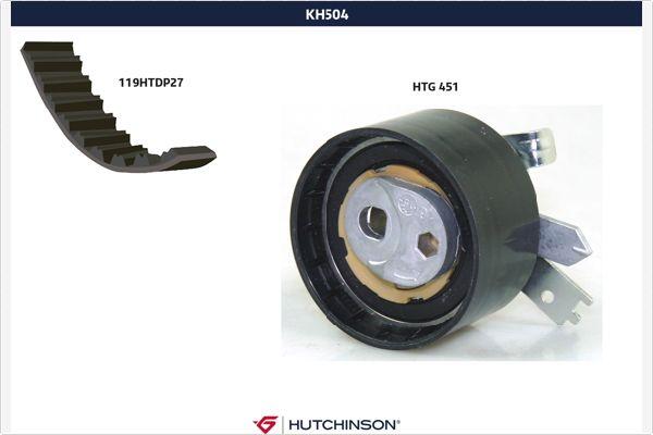 Hutchinson KH 504 - Комплект ременя ГРМ autocars.com.ua