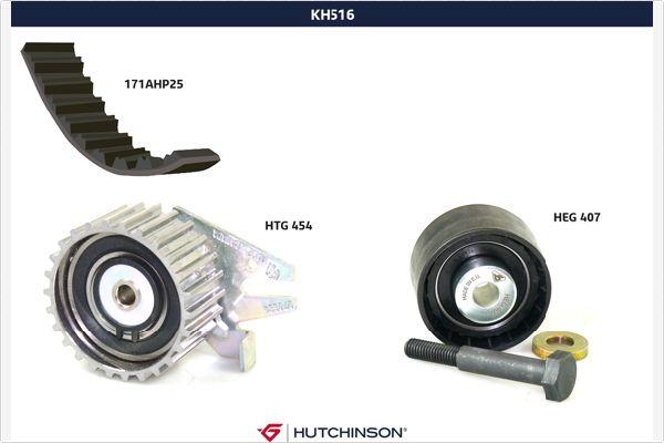 Hutchinson KH 516 - Комплект ременя ГРМ autocars.com.ua