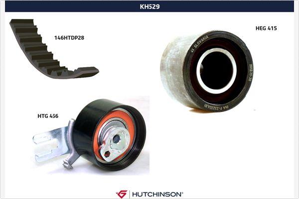 Hutchinson KH 529 - Комплект ремня ГРМ avtokuzovplus.com.ua