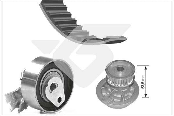 Hutchinson KH 98WP21 - Водяной насос + комплект зубчатого ремня autodnr.net