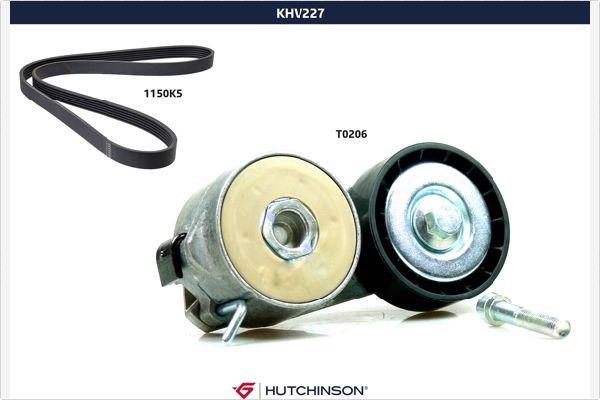 Hutchinson KHV 227 - Поликлиновый ременный комплект avtokuzovplus.com.ua