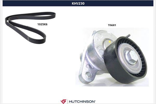 Hutchinson KHV 230 - Поликлиновый ременный комплект avtokuzovplus.com.ua