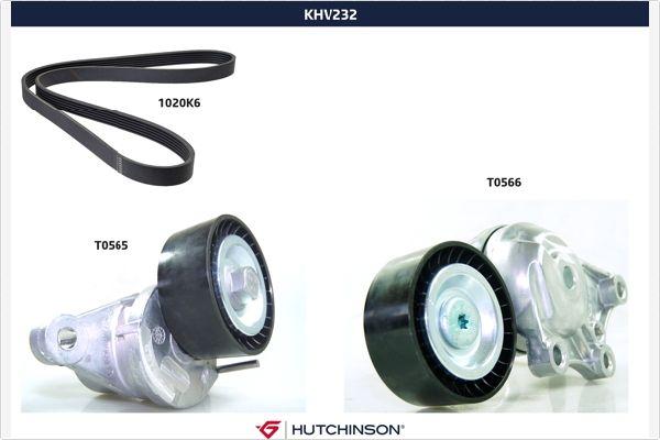 Hutchinson KHV 232 - Поликлиновый ременный комплект avtokuzovplus.com.ua