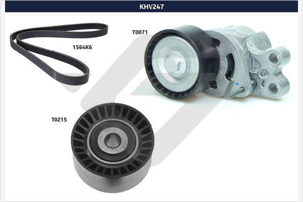 Hutchinson KHV 247 - Поликлиновый ременный комплект autodnr.net