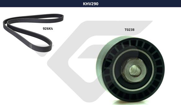 Hutchinson KHV 290 - Поликлиновый ременный комплект autodnr.net