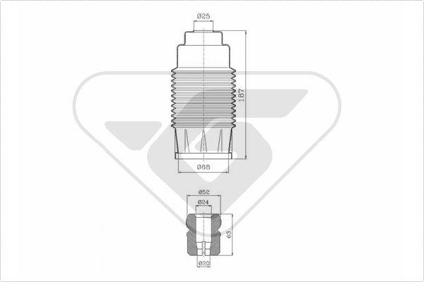 Hutchinson KP002 - Пылезащитный комплект, амортизатор autodnr.net