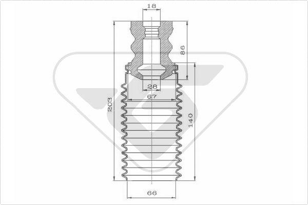 Hutchinson KP059 - Пылезащитный комплект, амортизатор autodnr.net