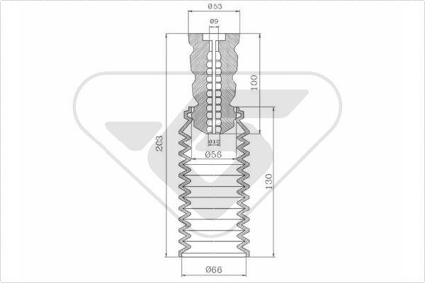 Hutchinson KP061 - Пылезащитный комплект, амортизатор avtokuzovplus.com.ua