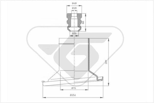 Hutchinson KP093 - Пылезащитный комплект, амортизатор autodnr.net