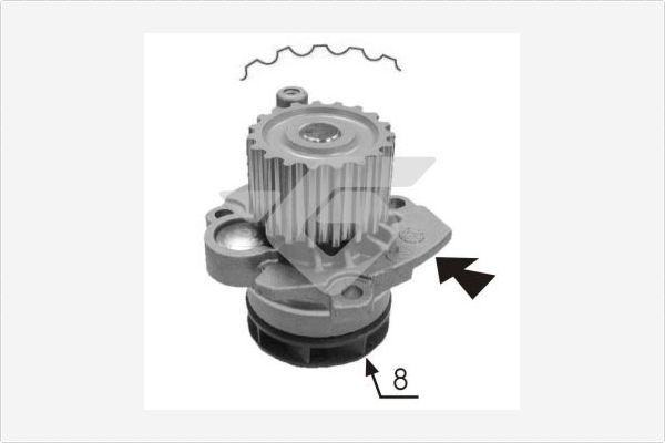 Hutchinson WP0056V - Водяний насос autocars.com.ua