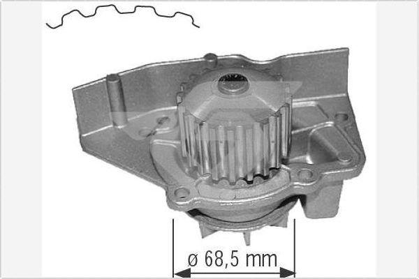 Hutchinson WP26 - Водяний насос autocars.com.ua