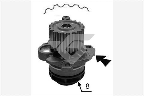 Hutchinson WP79 - Водяний насос autocars.com.ua