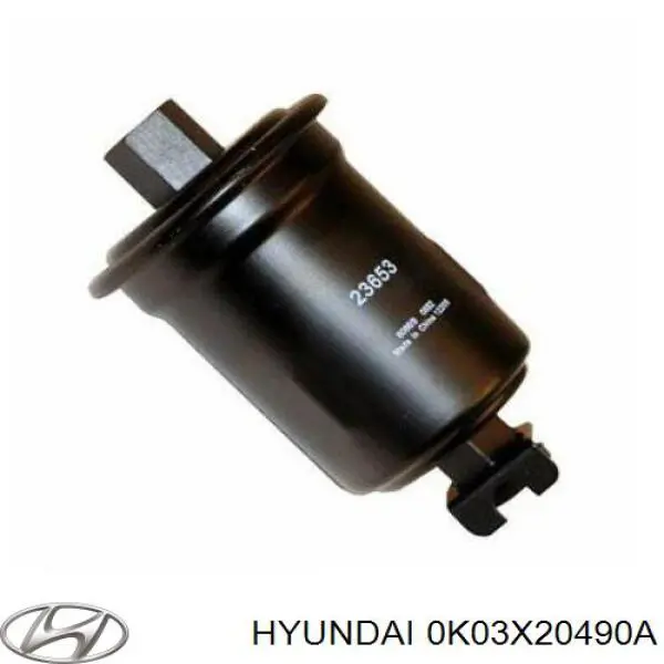 Hyundai 0K03X-20-490A - Паливний фільтр autocars.com.ua