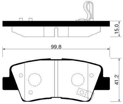 Hyundai 583023ZA70 - Гальмівні колодки, дискові гальма autocars.com.ua