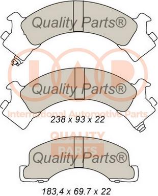 Remsa D5467425 - Тормозные колодки, дисковые, комплект avtokuzovplus.com.ua