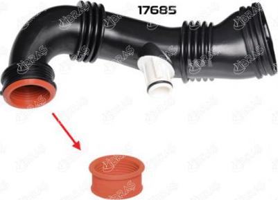 Ibras 17680 - Кільце ущільнювача, трубка, що нагнітається autocars.com.ua