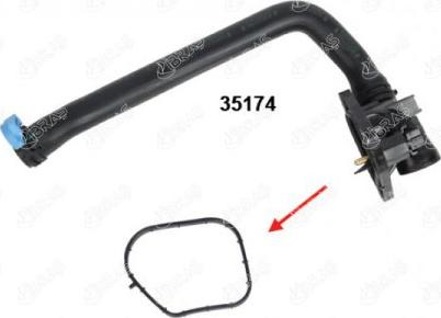 Ibras 35175 - Прокладка, корпус термостата autocars.com.ua