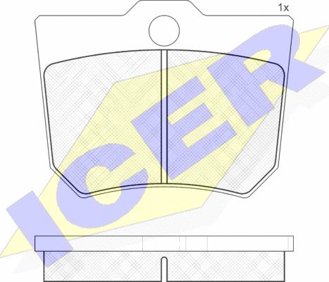 Icer 120349 - Тормозные колодки, дисковые, комплект avtokuzovplus.com.ua