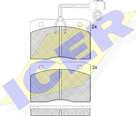 Icer 140730 - Тормозные колодки, дисковые, комплект avtokuzovplus.com.ua