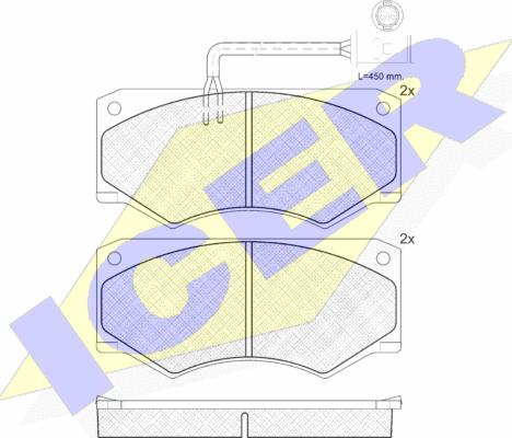 Icer 140904 - Тормозные колодки, дисковые, комплект avtokuzovplus.com.ua