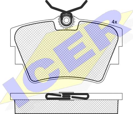 Icer 141316 - Тормозные колодки, дисковые, комплект autodnr.net