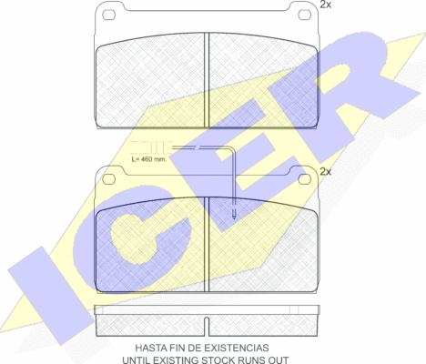 Icer 150665 - Гальмівні колодки, дискові гальма autocars.com.ua