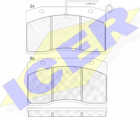 Icer 160832 - Тормозные колодки, дисковые, комплект avtokuzovplus.com.ua