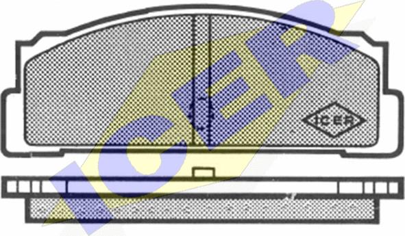 Icer 180046 - Тормозные колодки, дисковые, комплект avtokuzovplus.com.ua