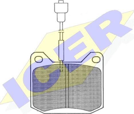 Icer 180100 - Гальмівні колодки, дискові гальма autocars.com.ua