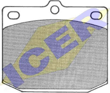 Icer 180112 - Гальмівні колодки, дискові гальма autocars.com.ua
