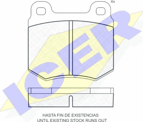 Icer 180130 - Тормозные колодки, дисковые, комплект autodnr.net