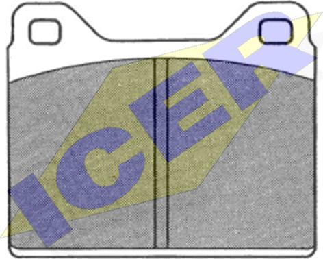 Icer 180145 - Тормозные колодки, дисковые, комплект autodnr.net