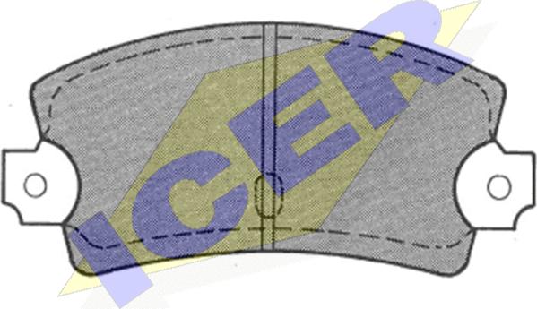 Icer 180215 - Тормозные колодки, дисковые, комплект autodnr.net
