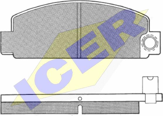 Icer 180236 - Тормозные колодки, дисковые, комплект avtokuzovplus.com.ua