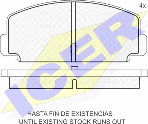 Icer 180247 - Тормозные колодки, дисковые, комплект autodnr.net