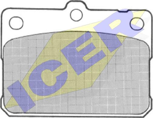 Icer 180254 - Тормозные колодки, дисковые, комплект autodnr.net