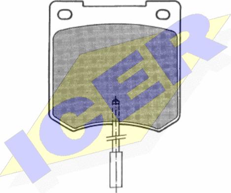 Icer 180291 - Тормозные колодки, дисковые, комплект avtokuzovplus.com.ua