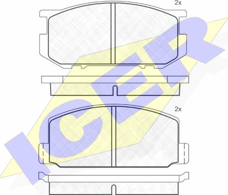 Icer 180295 - Тормозные колодки, дисковые, комплект autodnr.net