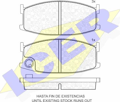 Icer 180297 - Тормозные колодки, дисковые, комплект autodnr.net