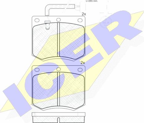 Icer 180402 - Гальмівні колодки, дискові гальма autocars.com.ua