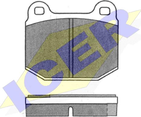 Icer 180411 - Тормозные колодки, дисковые, комплект avtokuzovplus.com.ua