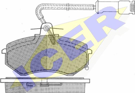 Icer 180450 - Гальмівні колодки, дискові гальма autocars.com.ua