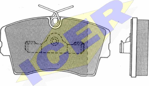Icer 180471 - Тормозные колодки, дисковые, комплект avtokuzovplus.com.ua