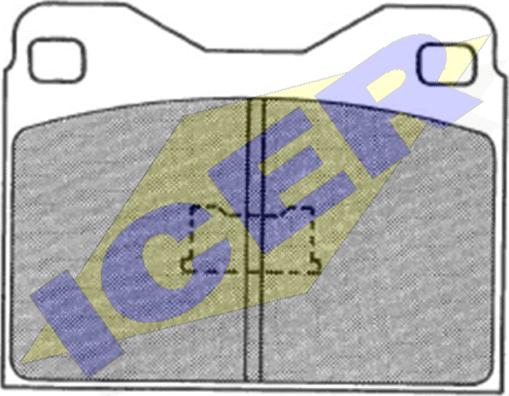 Icer 180481 - Гальмівні колодки, дискові гальма autocars.com.ua