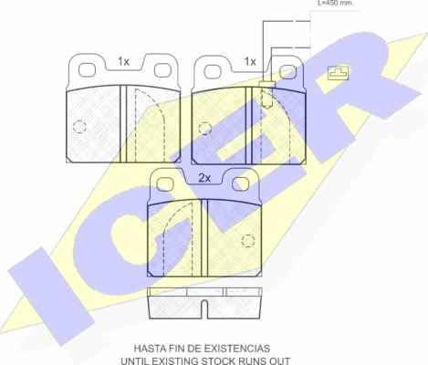 Icer 180529 - Гальмівні колодки, дискові гальма autocars.com.ua