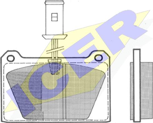 Icer 180652 - Гальмівні колодки, дискові гальма autocars.com.ua