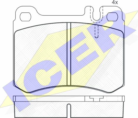 Icer 180685 - Тормозные колодки, дисковые, комплект autodnr.net