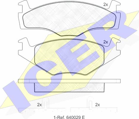 Icer 181048 - Гальмівні колодки, дискові гальма autocars.com.ua